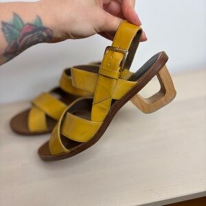 Marni Yellow Strappy Sandals